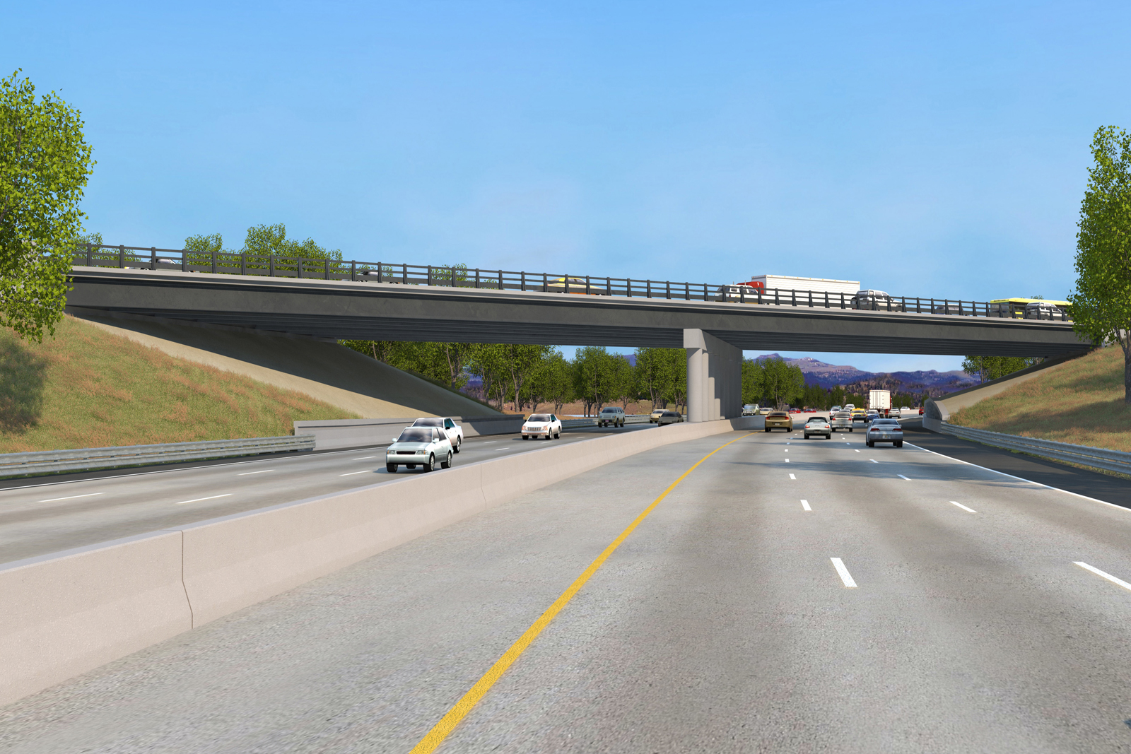 I-26 widening at U.S. 25.